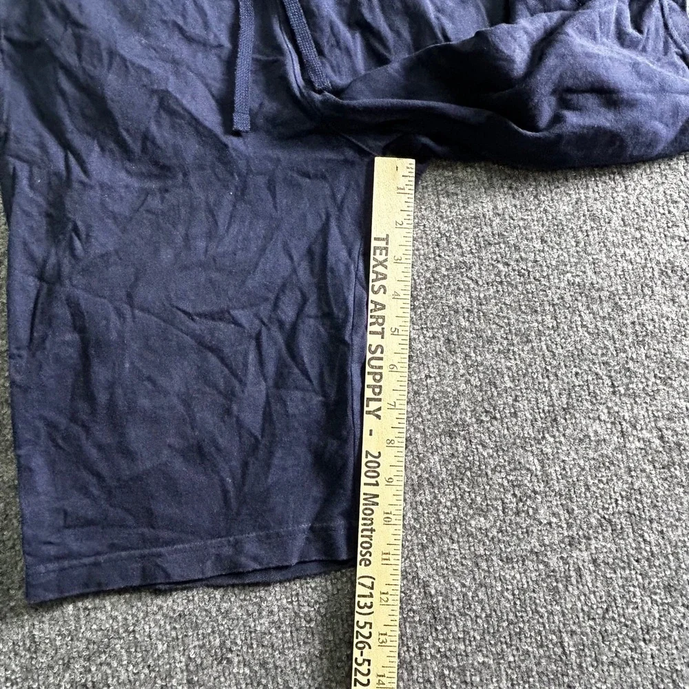 Nike Shorts Mens Size M Navy Blue Knit Jersey Athletic Lounge Drawstring Pockets